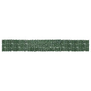 Paravento da Balcone con Foglie Verde Scuro 600x75 cm 315486