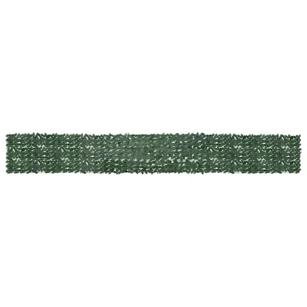 Paravento da Balcone con Foglie Verde Scuro 600x75 cm 315486
