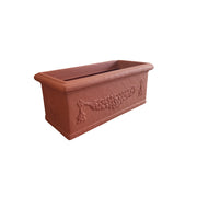 Cheonda - Garden Italia Fioriera Festonata GCF 100×40 cm in Resina – Made in Italy, Resistente al Gelo e Antiurto Colore: TERRACOTTA