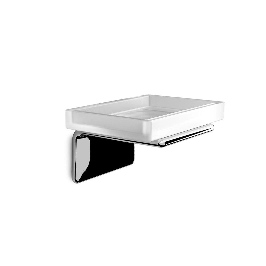 Portasapone da muro in ottone, acciaio inox AISI 304 e Cromall A911 Gedy serie IL GIGLIO Cromato