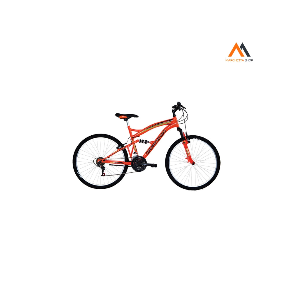 BICICLETTA 'FULL SUSPENSION' GIRARDENGO 26 - nero/rosso