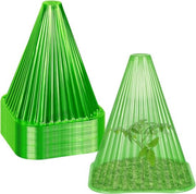 20 copie plastic coperture per piante da giardino 22 cm x 19 cm - Mini contenitore riciclabile per piante da giardino (verde)
