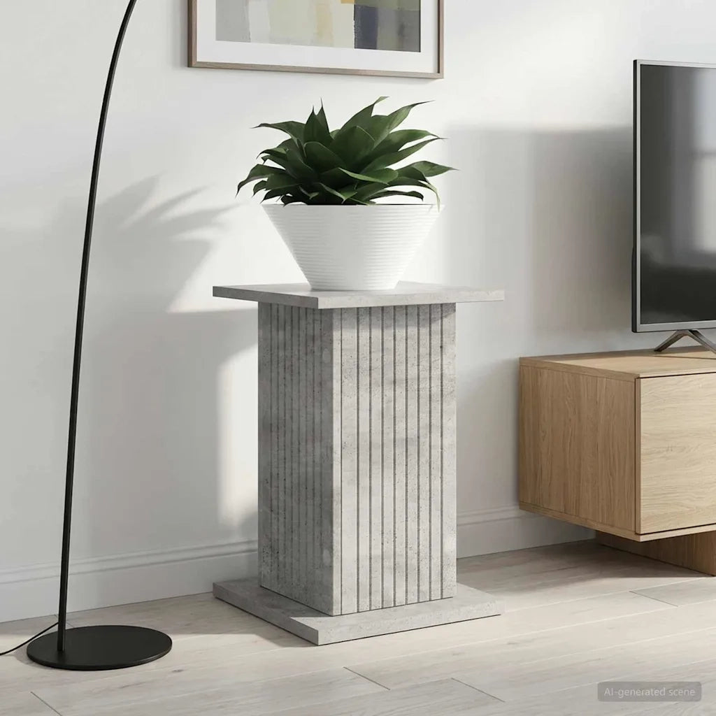 Supporto per piante | Sostegno per piante Grigio Cemento 30,5 x 30 x 43 cm