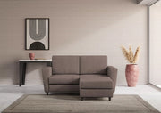 Divano yasel 2 posti medio  (due sedute da 70cm) + pouf misure esterne l.172 p.145 | talpa - Mobili 2G