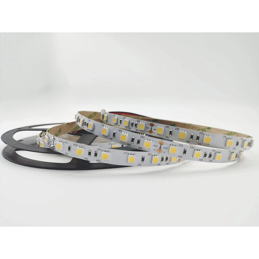 STRIP LED 5050 DC24V IN KAPTON 60 LED PER MT 14W PER MT 1430LM PER MT 4000K 1X500CM