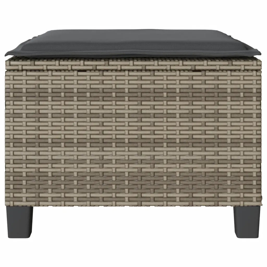 vidaXL Set da Bistrò 3 pz con Cuscini Grigio in Polyrattan