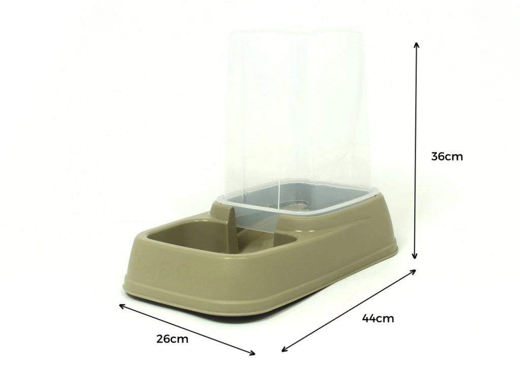 Dispenser Cibo/Acqua 8L Per Animali Modello 700086 Colore Beige
