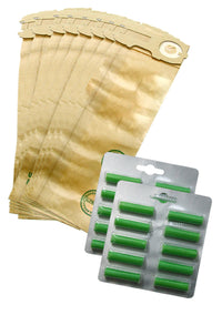 Kit Risparmio Folletto VK 121 con Ricambi Compatibili e Battitappeto Ricondizionato