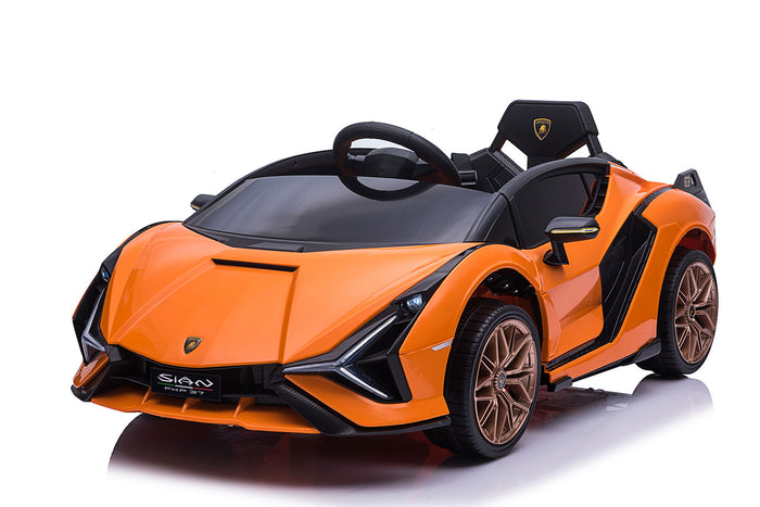 Macchina Elettrica per Bambini Licenza Ufficiale Lamborghini Sian 10,8V 5,4Ah Arancione