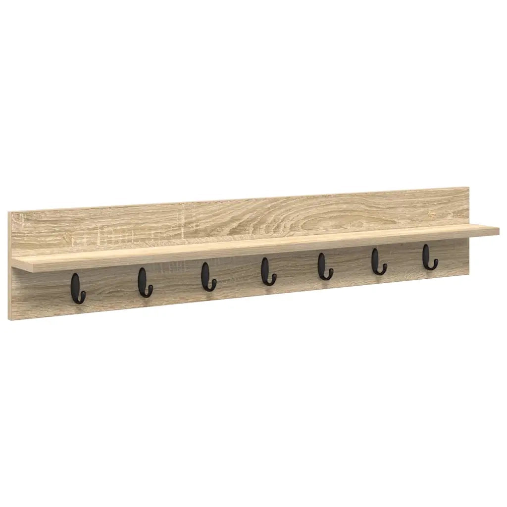 Appendiabiti a muro Rovere Sonoma 100 x 10,5 x 18 cm 874405