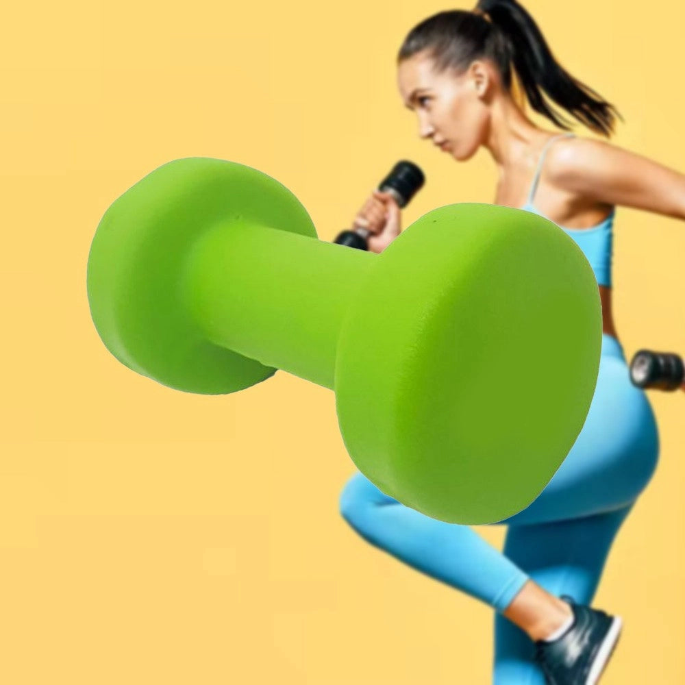 Trade Shop - Manubrio Singolo 4 Kg In Vinile Allenamento Esercizi Casa Palestra Workout Fit -