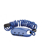 Lucchetto con cavo in acciaio da 1 m, combinazione modificabile a 3 cifre, colori assortiti – Serrurerie de Picardie