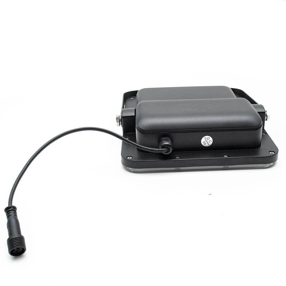 Trade Shop - Faro Solare Led 120 W Ip65 Sensore Crepuscolare Faretto Dimmerabile Telecomando -