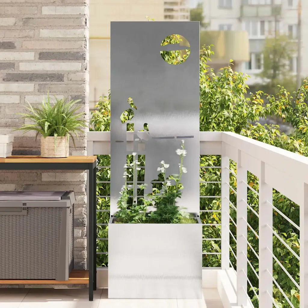 Schermo per privacy in giardino Traforo Argento 50 x 150 cm CFW3962647