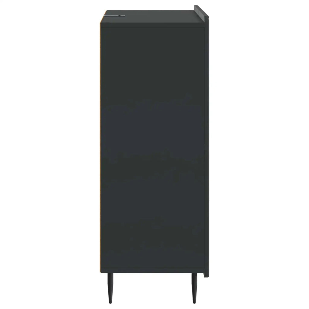 Credenza Nero 66 x 34,5 x 91,5 cm Legno ingegnerizzato