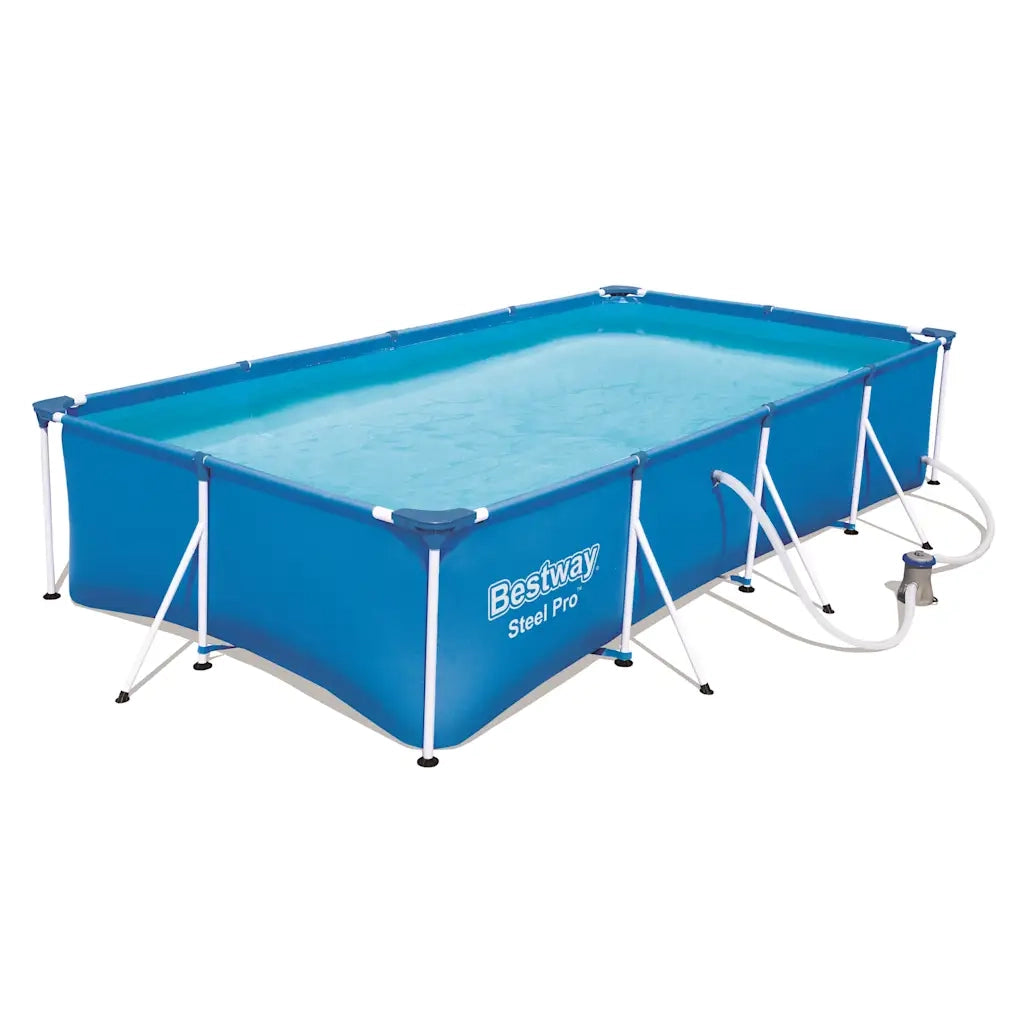 Bestway Set Piscina Rettangolare Steel Pro 400x211x81 cm 56424 3202422