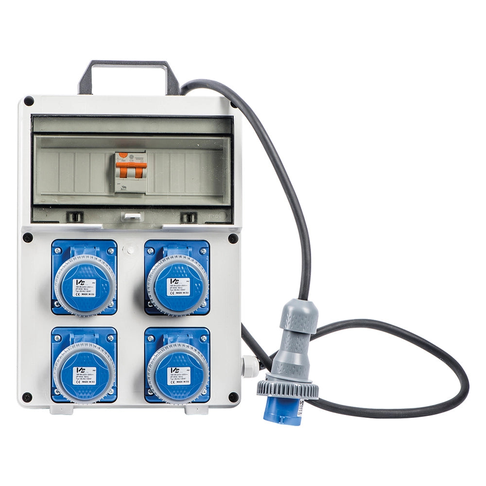 QUADRO ELETTRICO 'PL 220/4' potenza max.3 kw + pulsante emerg.  - VB