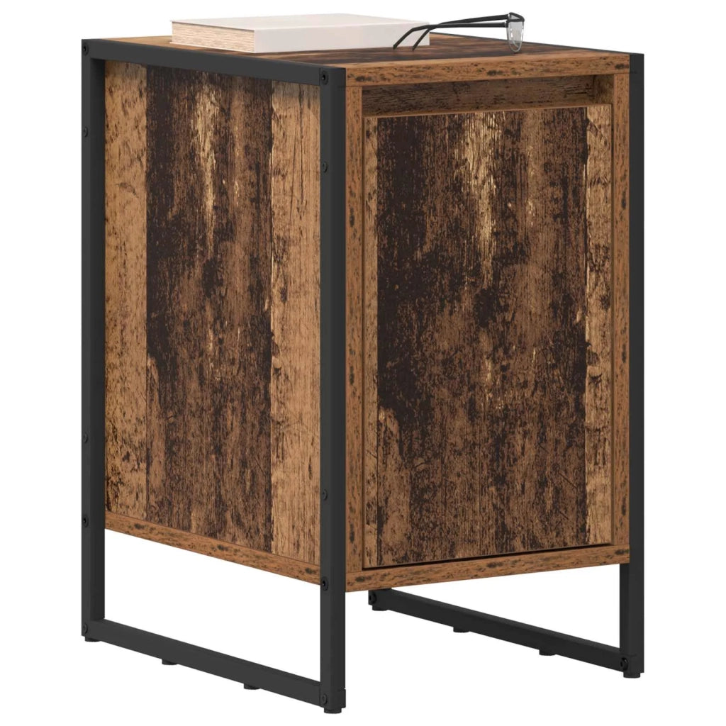 Comodino 2 pcs Legno vecchio 39,5 x 30 x 50 cm 886651