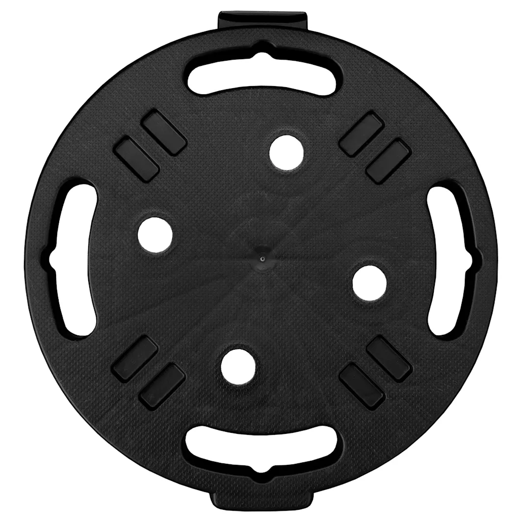 Carrelli per Piante con Ruote 2 pz Diametro 30 cm Neri 170 kg 3143915