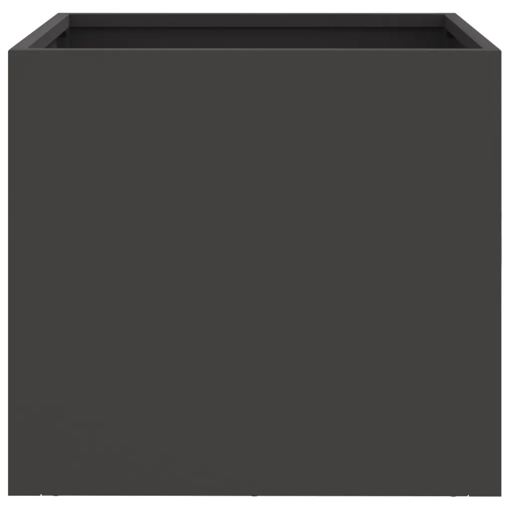Fioriere 2 pz Nere 32x30x29 cm in Acciaio 841536