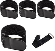 4 elastici con chiusura a clip, antiscivolo, 40 x 5 cm, cinture di sicurezza riutilizzabili per biciclette, pantaloni, sci, bagagli