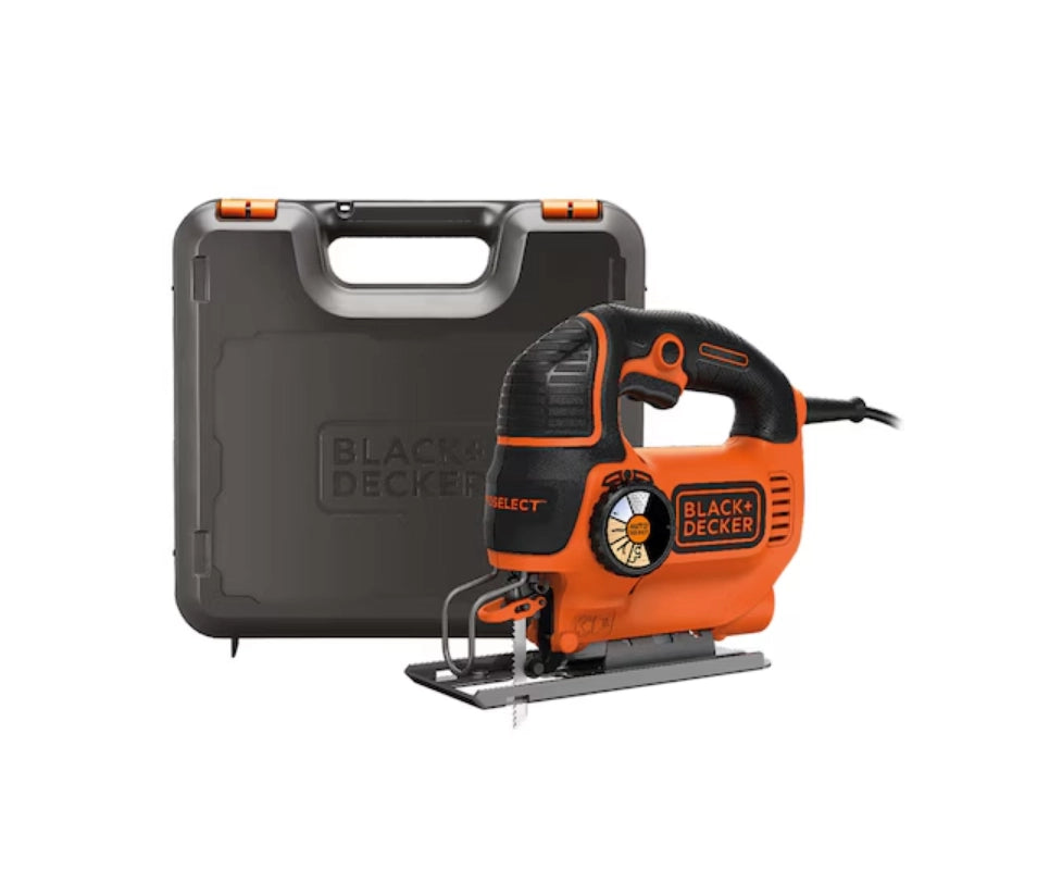 Black+decker ks801sek-qs seghetto alternativo autoselect® 550w ad azione pendolare, dotato di valigetta
