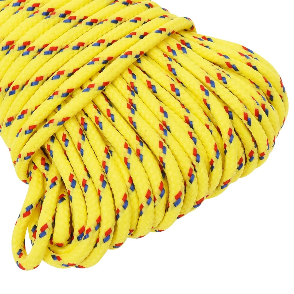 Corda multiuso 5 mm 100 m Giallo PP 150 kg Carico massimo 3473098
