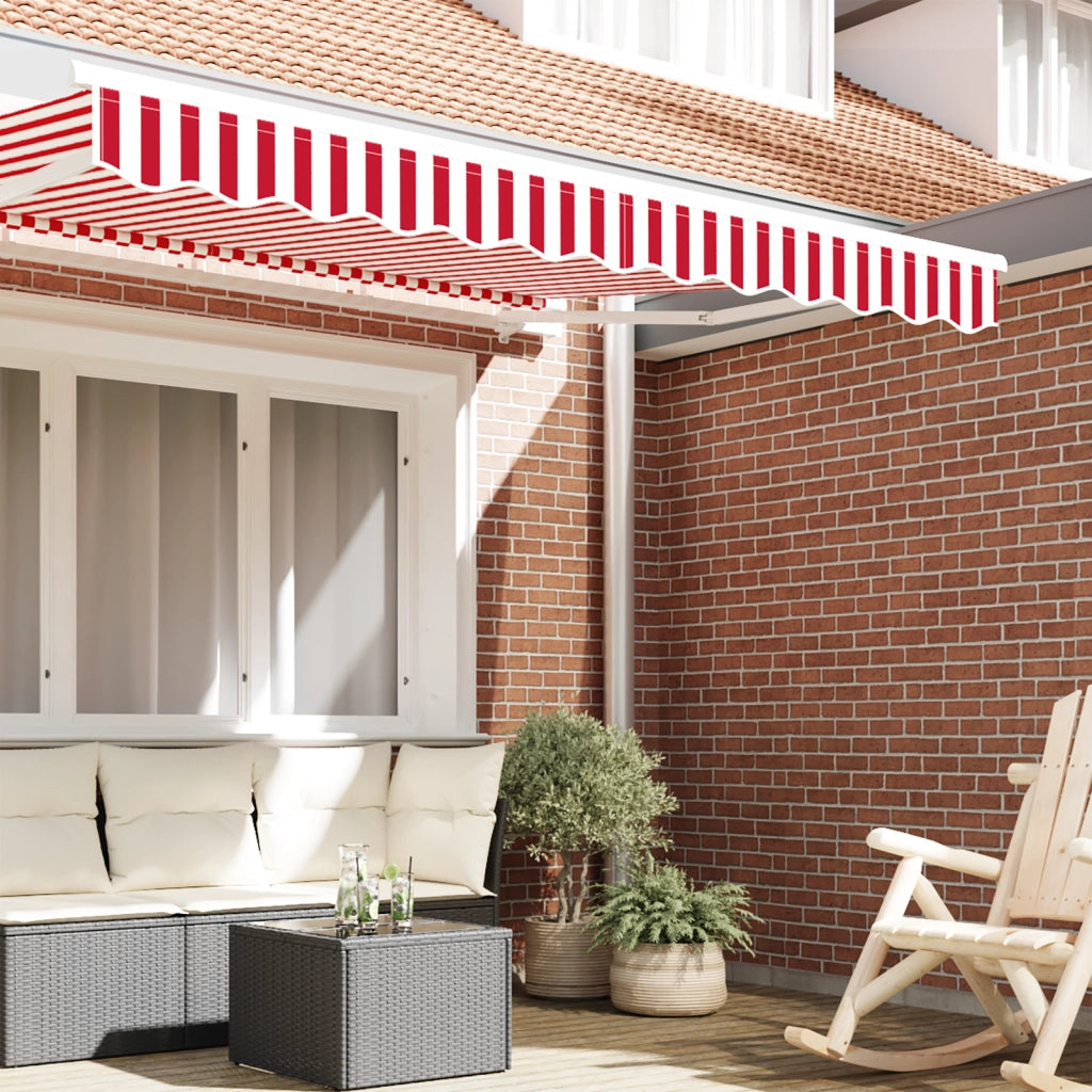 Tenda da sole per telaio da 2,5 m rossa e bianca 2,3x0,2 m