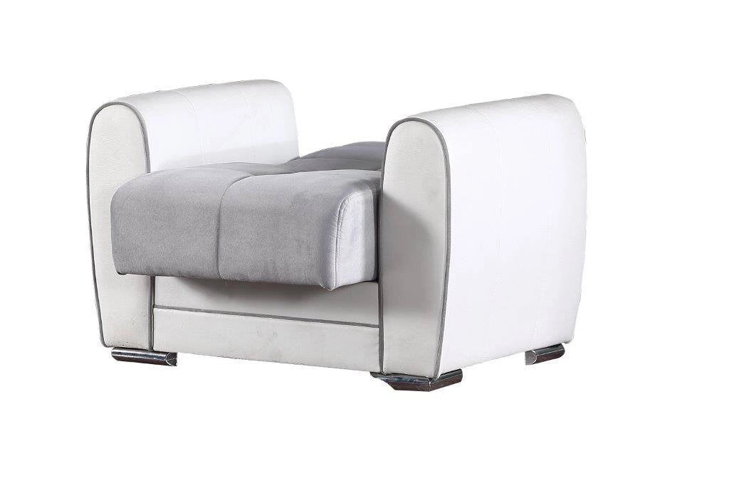 Poltroncina Attiluccio, Poltrona Braccioli, 97x84x91h cm Bianco