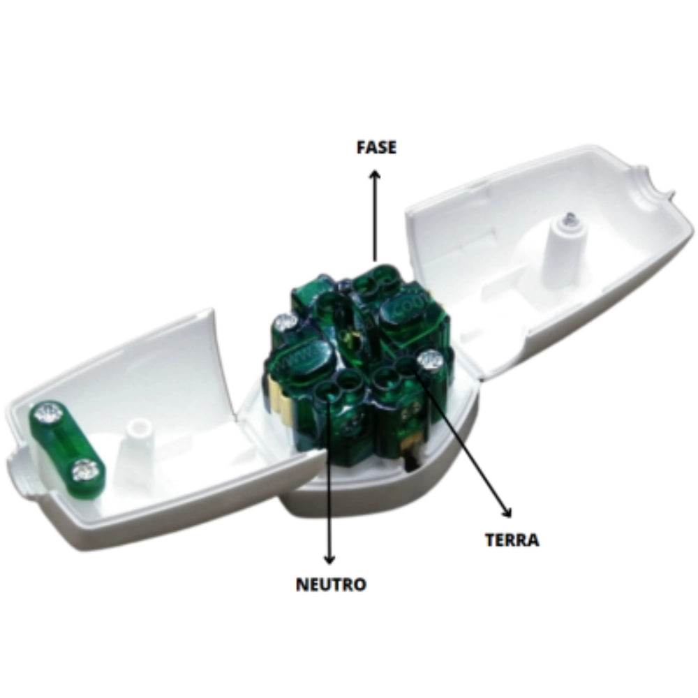 Presa ecova bivalente standard tedesco 10 16a 2p + t 250v colore bianca