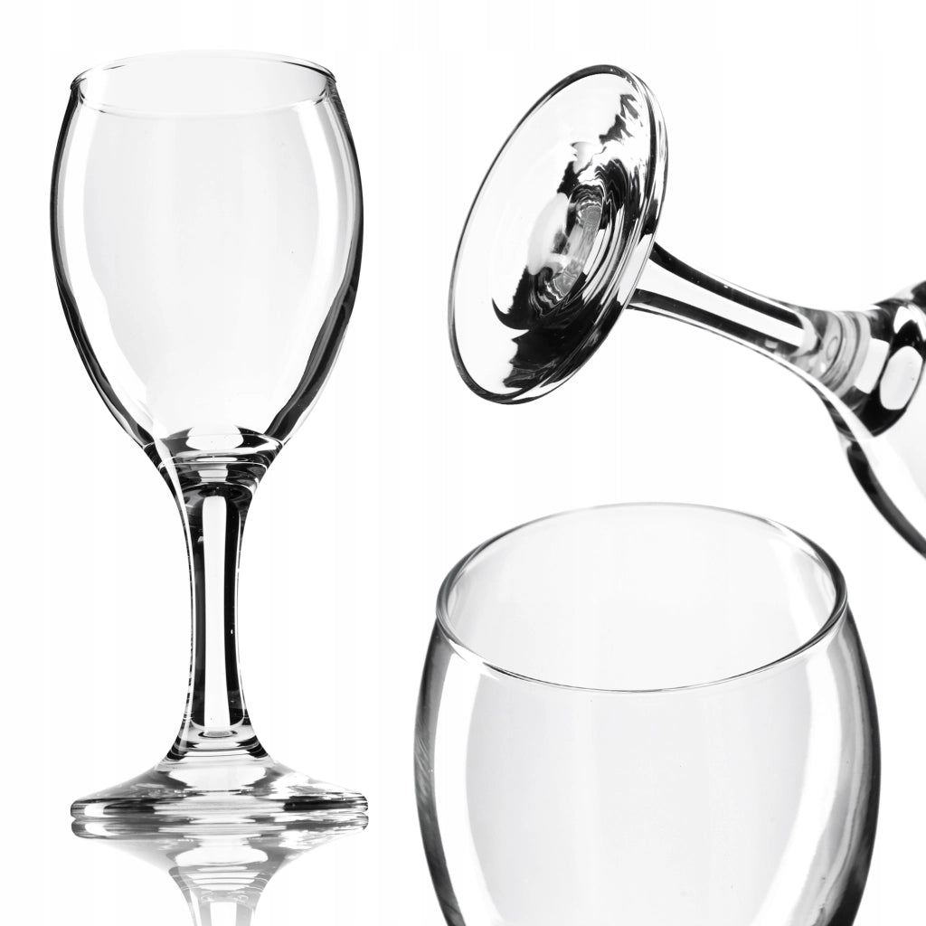 Set di 6 bicchieri da vino bianco KADAX da 200 ml, elegante set di bicchieri