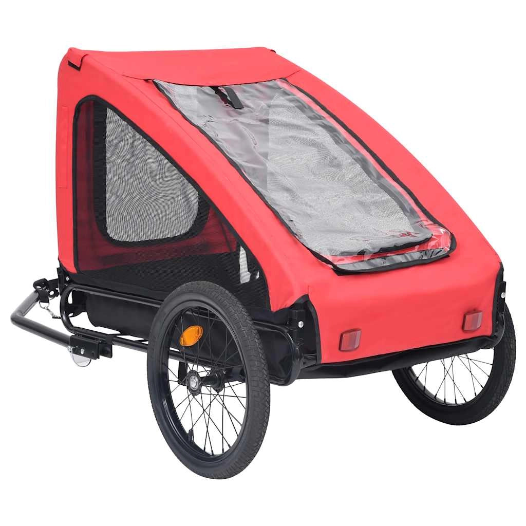 Rimorchio/carrello per animali domestici rosso 02_0044371