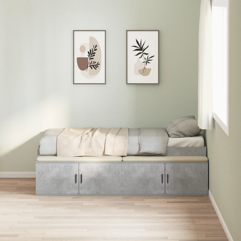 Rete Letto Grigio Cemento 90x200 cm