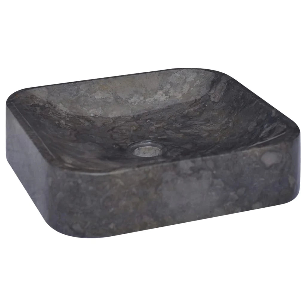 Lavabo da bagno lavabo da appoggio per WC lavabo da bagno lavabo da bagno interno casa 40 x 40 cm marmo nero 02_0002825