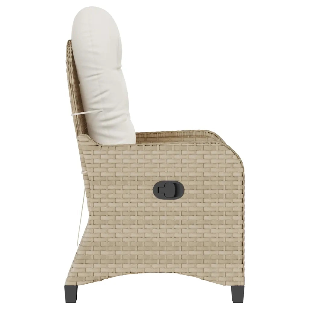 Poltrona reclinabile Beige 56 x 66 x 95 cm polyrattan CFW5498014
