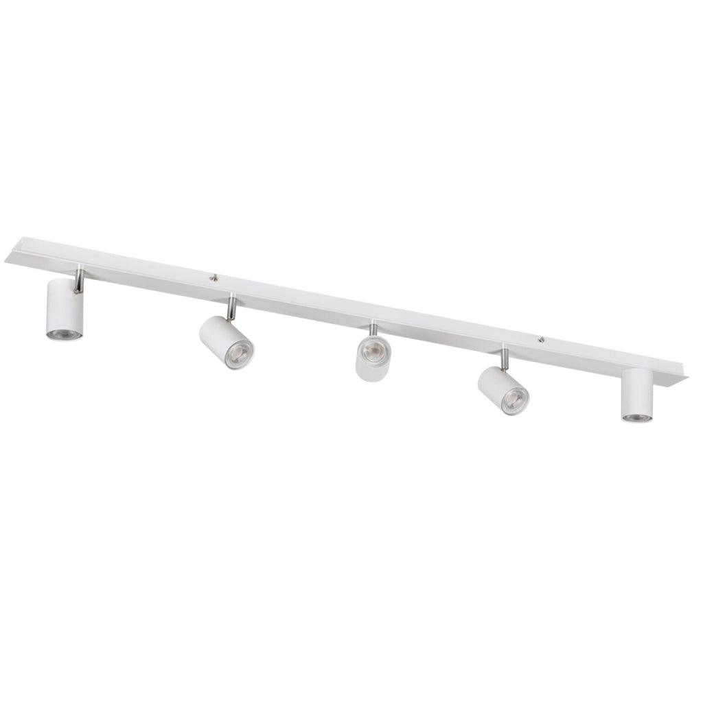 Plafoniera barra 5 spot Kanlux Evalo bianca GU10 10W