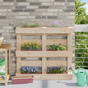 Fioriere per Euro pallet 24 pcs Marrone 36 x 13,5 x 9,5 cm 42037209