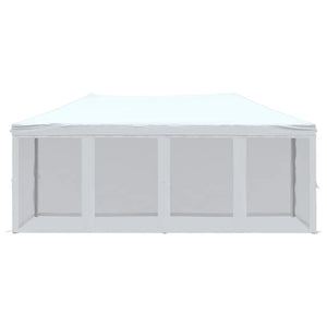 Tenda per Feste Pieghevole con Pareti Laterali Bianco 3x6 m 93552
