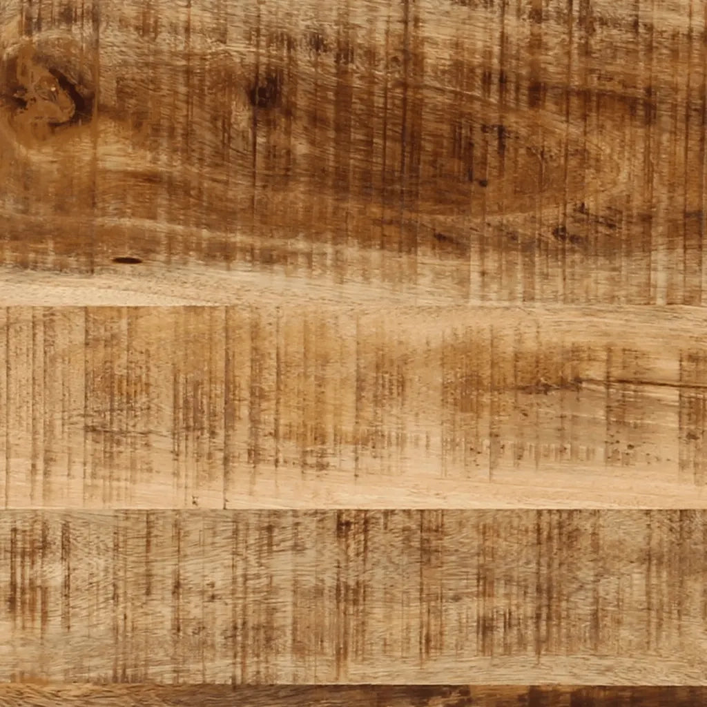 Tavolo Consolle 112x36x76 cm in Legno Massello di Mango e Ferro
