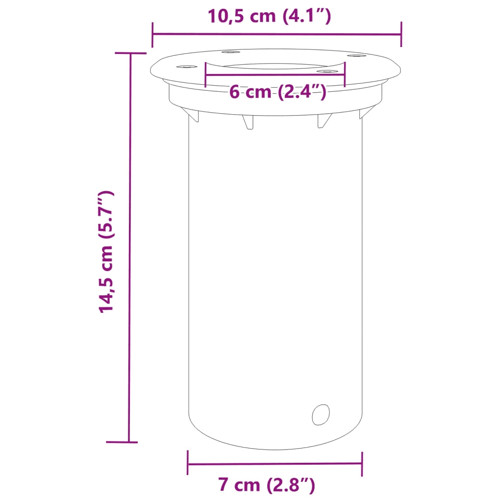 Luce per Esterni Rotonda Nera 10,5x10,5cm Alluminio Pressofuso CFW7586974