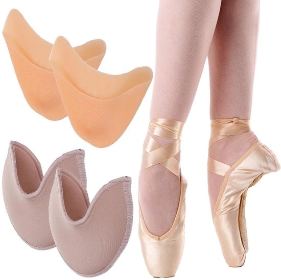 Balletti per Protezione dei Gomiti 4 Unità - Pads di Gomma a Silicone - Protezioni per Gomiti dei Ballerini - Cuscini per Gomiti - Adatti per Ballerini - Respiranti e Comfortevoli - Cuscini per Gomiti dei Ballerini