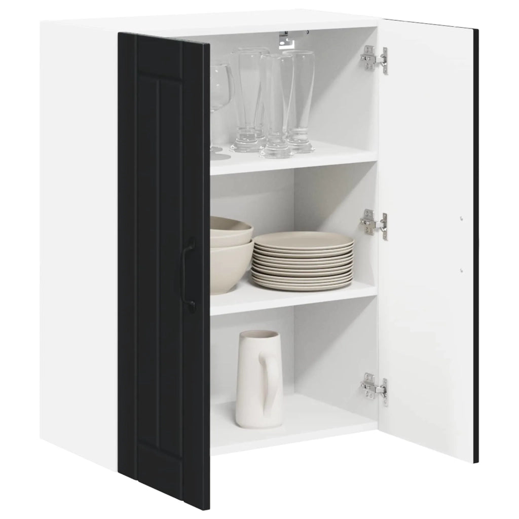 Mobile da cucina-Armadio da cucina Nero 60 x 31 x 80 cm Legno multistrato 382041