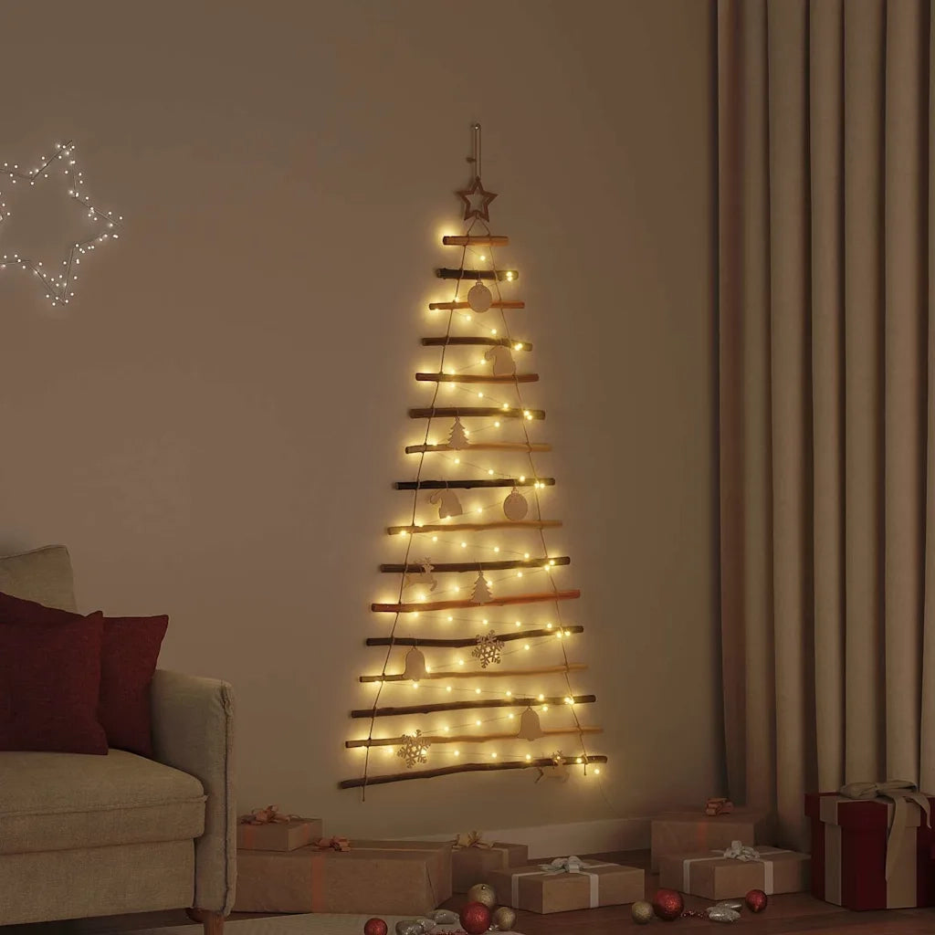 Albero di Natale Naturale 150 cm legno massiccio di frassino