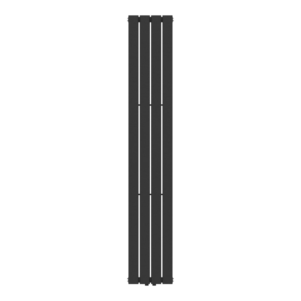 Termosifone Nore ad Acqua Calda Pannello Singolo con Elementi Piatti 180 x 30 cm - Nero [neu.haus]