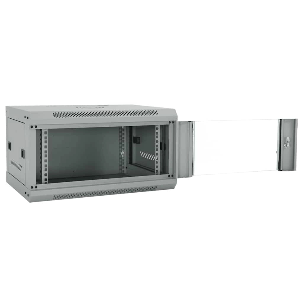 Armadio di rete industriale moderno per interni 60 x 45 x 35 cm in acciaio grigio 02_0059063