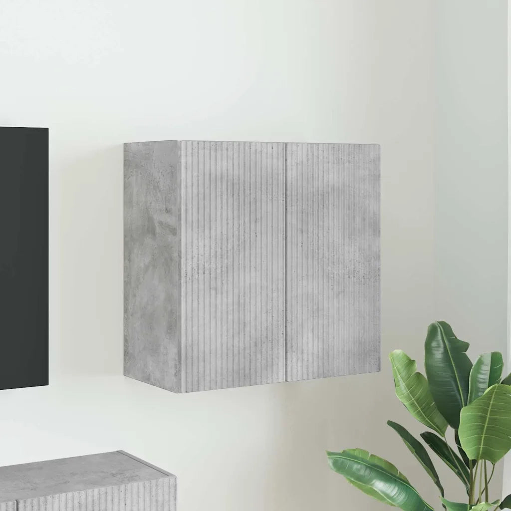 Mobile TV da parete Grigio cemento 59,5 x 31 x 60 cm
