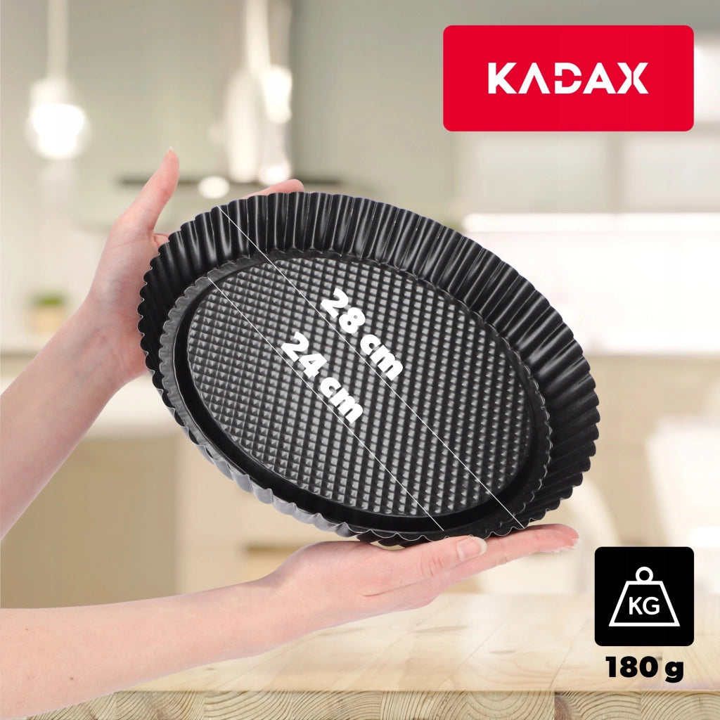 Teglia rotonda antiaderente per crostate KADAX, 28 cm