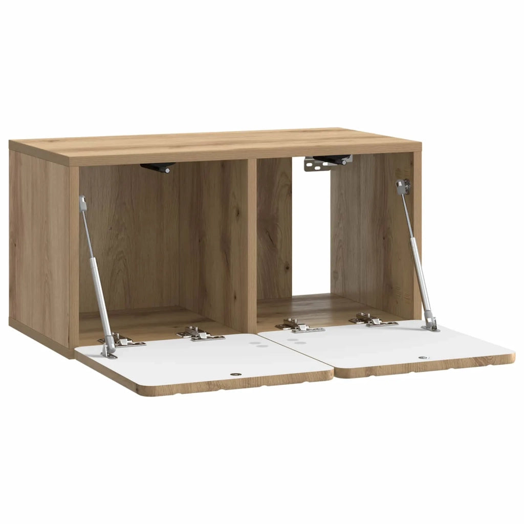 Mobile Porta TV da Muro Rovere Artigianale 59,5 x 31 x 30 cm