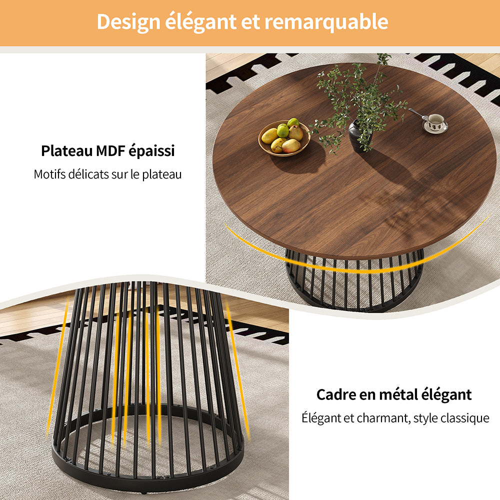 Set tavolo-Xylo-80cm rotondo 4 sedie velluto piedi neri