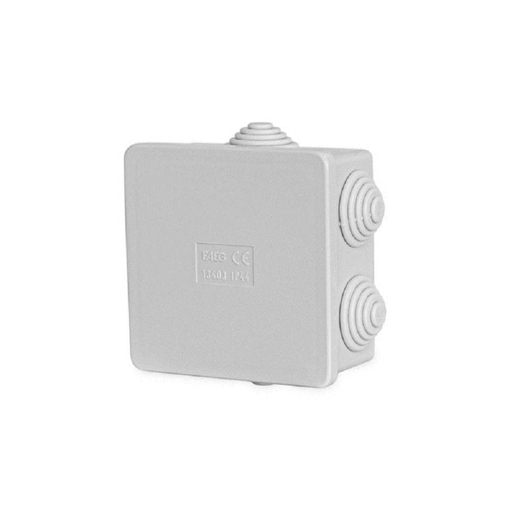 Trade Shop - Scatola Stagna Con Passacavi Coperchio A Pressione 80 X 80 X 40 Mm Ip44 -